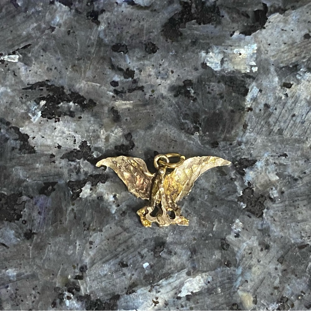 Gold Eagle Charm